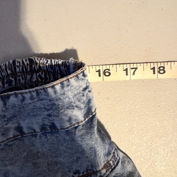 Blue Velvet - Denim Tiered Maxi Skirt with Smocking Detail - Medium Wash - XL - - Picture 7 of 8